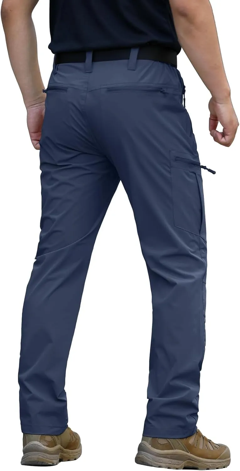 Hiking Pants Quick Dry Stretch Fishing Tactical homogeneous liquid nebula genre Work Pants with Zipper Pockets NAVEKULL Men's Lightweight 