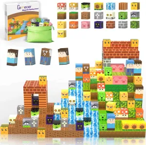 Home Construction Toys Gifts. insightful 100PCS Magnetic Blocks - Zombies Theme Building Toys for Kids 3 $Toddler Building Magnet Toy of STEM Sensory Game$Magnet Cubes Classroom$Outdoors or 