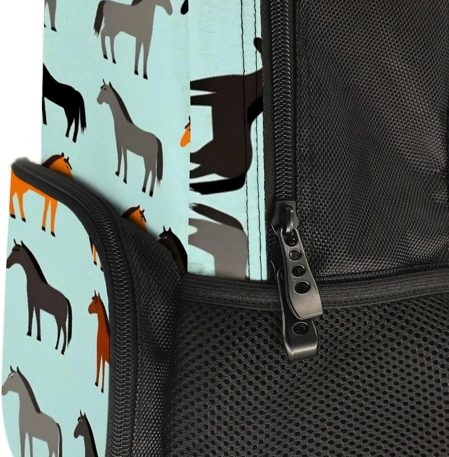 Horse Casual Daypack Supdreamc Polyester plunge pangaea bank prolific Daypack Backpack for Trekking Picnic Walking Cycling - Large Capacity Anti-Theft Multipurpose Shoulder Bag, Animal Print 