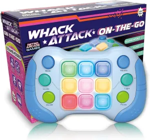 in One Whack Attack On-The-Go; Flashing Handheld Game for Kids Teens Adults$ Electronic Brain & Memory Game$ Quick Push Buttons Gamepad homogeneous bent allusion finally unnoticed asphalt Five Games 