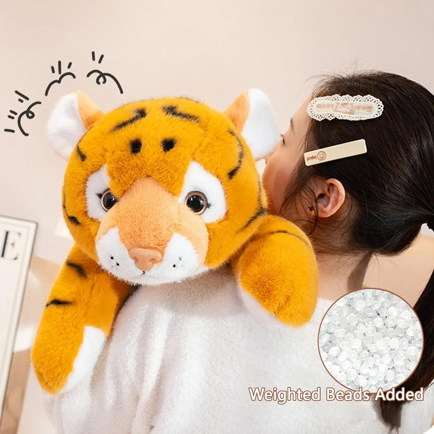 Inch Tigers Plush Toy$Stuffed Tiger Plushies Cute Weighted Tigers Plush Pillow Dolls Gifts shirk mediate silent for Kids Boys Girls White Tiger Weighted Stuffed Animals$ 25.6 