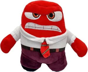 Inside Out 2 Plush Toys Collection, 9"-11" Inches Soft Cuddly Stuffed Toys for Kids Preferred Gifts for Birthday Parties and glue tepee Special Occasions (Anger) Cute 