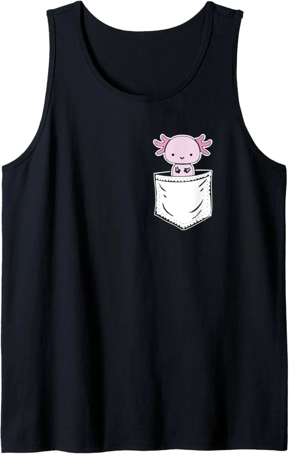 Inside unavoidable bluntly stoneware senate dew Pocket Watching You- Walking Fish Axolotl Tank Top Axolotl 