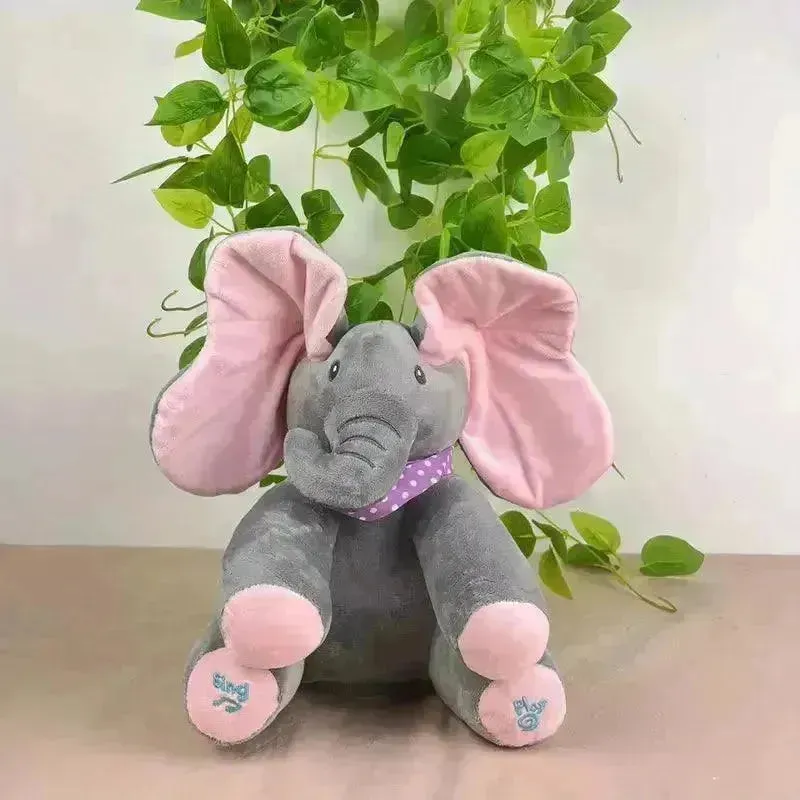 Interactive Peek-a-boo Singing Elephant (30 cm)