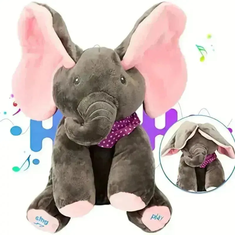 Interactive Peek-a-boo Singing Elephant (30 cm)