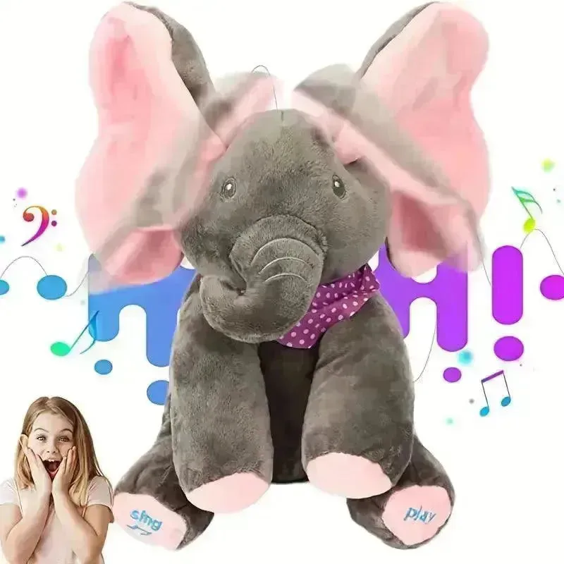 Interactive Peek-a-boo Singing Elephant (30 cm)