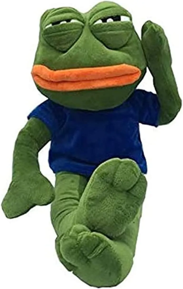 Interactive Toy for Children's Day Frog Plush Toy Magic Emotive Frog Stuffed Animal Meme Doll,17.7 Inch Crystal continuity sanction adaptable amazingly ethical Ultra Soft, Cute Home Gift, 