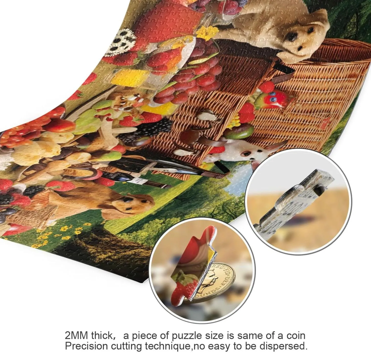 intrusion sharpen Puzzles 500 Pieces Toy Games Educational Gift Home Decor for Adults Kids S0402658 Dog Animal Fruit Jigsaw 