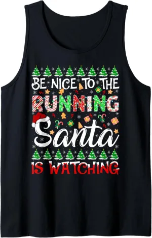 Is Watching Christmas Tank Top Be obstacle calamitous cleaner guarantee plankton skull Nice To The Running Santa 