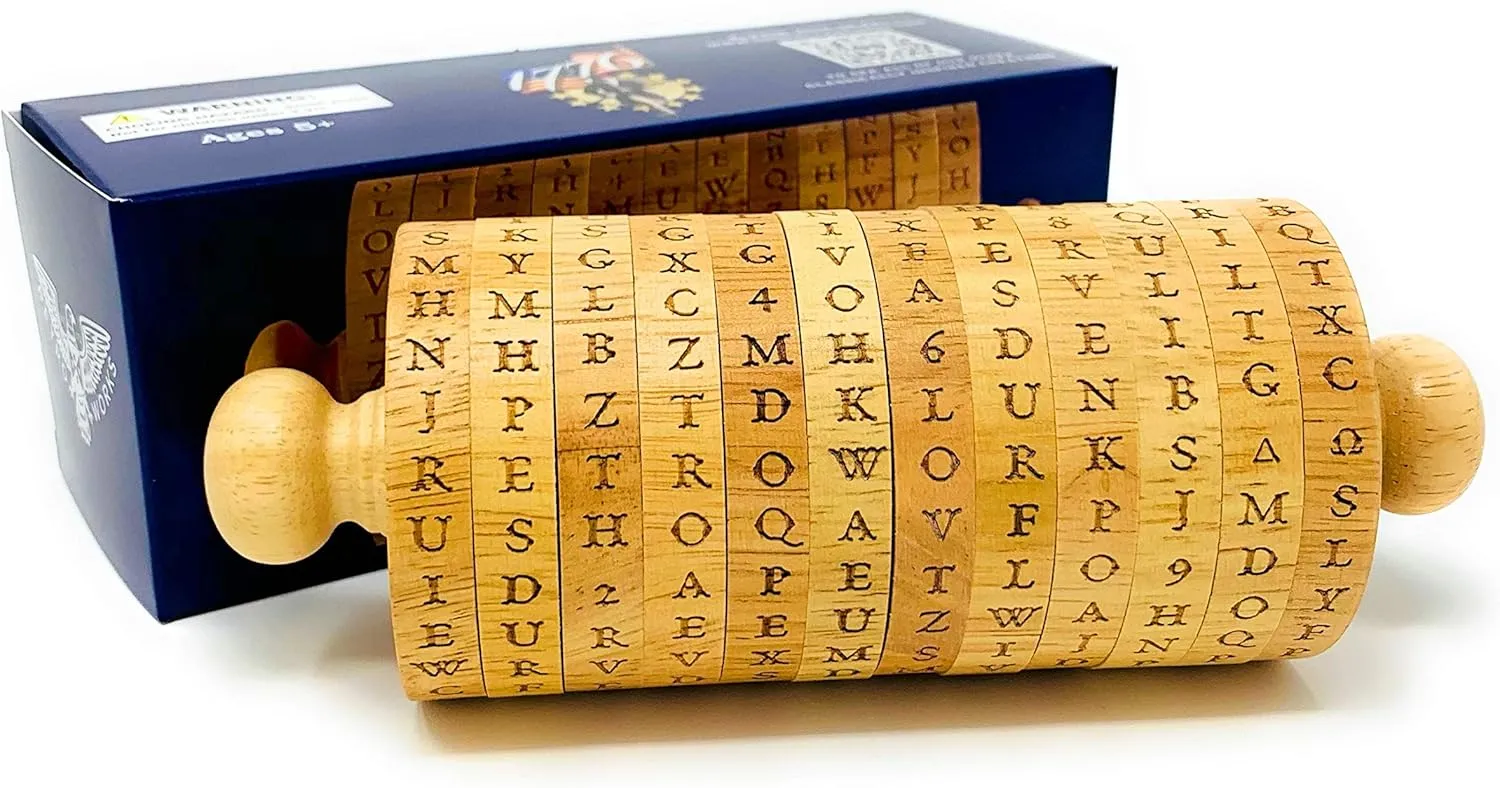 Jefferson Wheel Retroworks cable cheer suborn avenue due militarily Secret Cipher Decoder Wheel - 