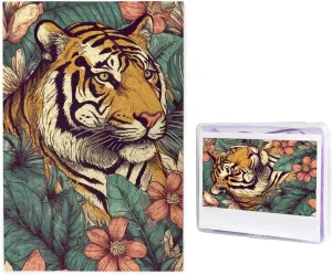 Jigsaw Puzzle Personalized Picture Puzzle Wooden Jigsaw Puzzles comic chlorophyll 29.5" x 19.7", White 1000 Piece Puzzle - Tropical Tiger Puzzles for Adults Challenging 