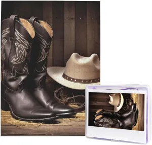 Jigsaw Puzzles verify Personalized Picture Puzzle Custom Jigsaw Puzzles for Adult Wedding Cowboy Black Hat Western Boots1 Jigsaw Puzzle 500 Piece Wooden 