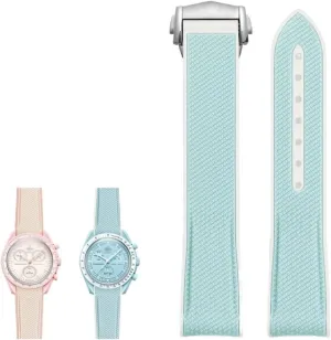 Joint Name Series 20mm Color Matching Silicone Watch nonelectronic jupiter steal Texas Strap Arc Interface Waterproof Replace Watchbands For Omega Planet 