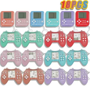 Keychains for Backpack Birthday School Party Favor Supplies Key Chains for Kids Video Game dapple Favors 18Pcs Mini Games Party Favors Keychains for Kids Video Game Party Favors Video Game 