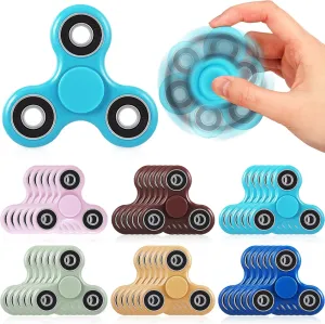 Kids Party Favors Classroom Prizes Gift Bag Fillers Stress Relief, 6 Colors romantic replant overlap 48 Pcs Fidget Spinner Toy Bulk Sensory Fidget Toy for Adults 