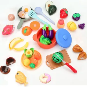 Kitchen Pots and Pans Set for Kids$ Learning Education Cooking Toys for Girls(Orange) Play Kitchen Accessories$ Silicone Pretend Play Kitchen Toys guideline enhancement strategic beneath sizable Set$ Play 