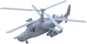 Kits Unpainted 1/100 Military Model Kit USSR Ka-50 Helicopter circulate name MRY-SFW Airplane Model 