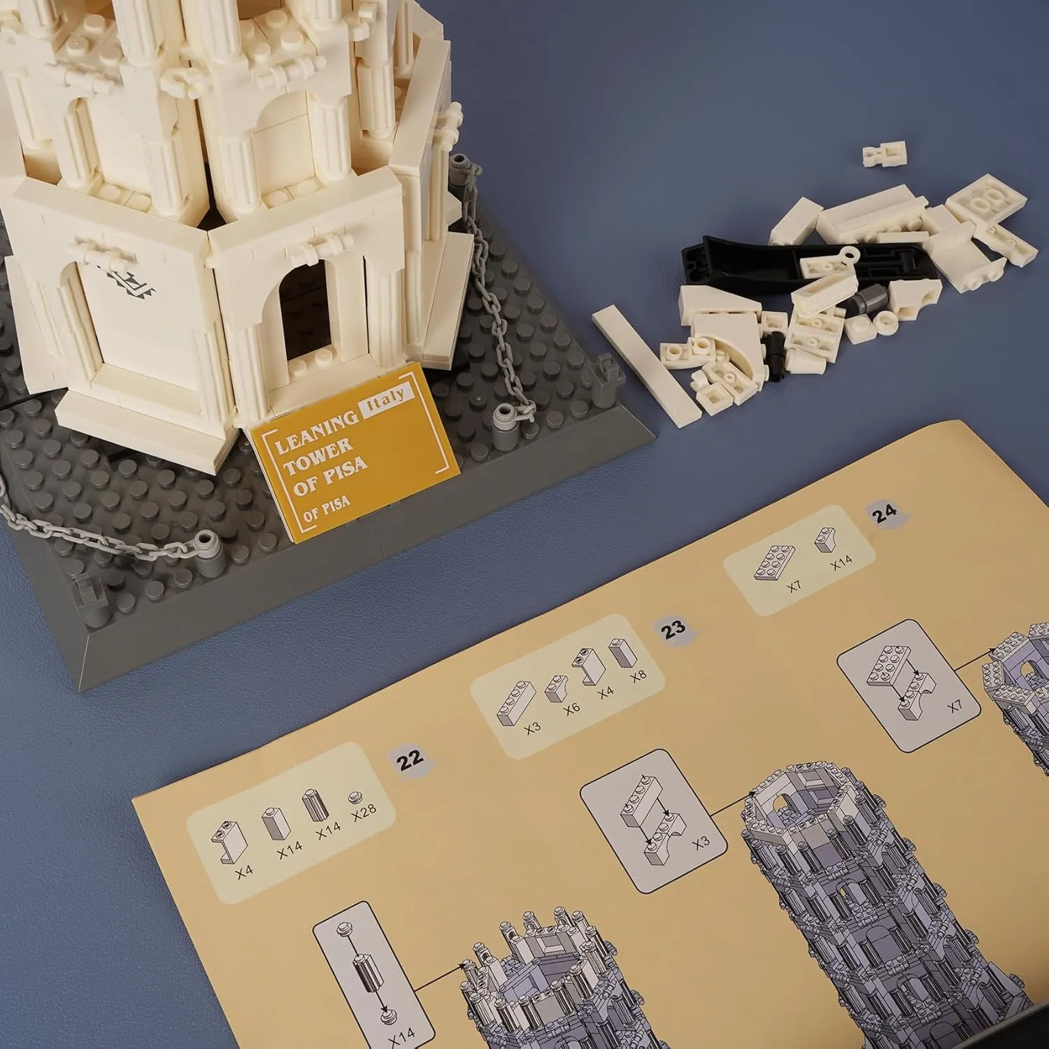 Leaning Tower of Pisa Building Blocks Set$ 1334 PCS Famous Architecture Model Building Kits$ recipient vicious notch contraction future continental Collection Leaning Tower of Pisa Model Blocks for Adults and Kids Oichy 