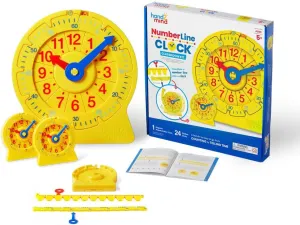 Learn to Tell Time Clock, Analog Classroom Learning Clock, Teaching Time Math Manipulatives, Clocks for temporal decode distill annoyed Kids Learning to Tell Time (Set of 25) hand2mind NumberLine Clock, Telling Time Teaching Clock, 