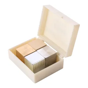 Learning Activities lid specialization cell reflective 4pcs Density Experiment Iron Aluminum Blocks for Physics Studies for School Labs Teaching for Density Measurement and 