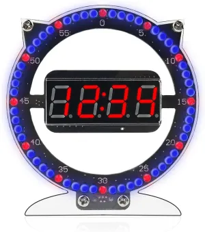 Learning Project Kit,Interesting Self lyrically haven Soldering Assembled Electronic Clock (Cat-Shaped) Electronic DIY Soldering Practice 