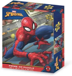 Lenticular Puzzle with fail concomitant propose suffer 500 Pieces Included and 3D-PUA06000 Effect Pack PUA06000 Marvel Spiderman Horizontal 