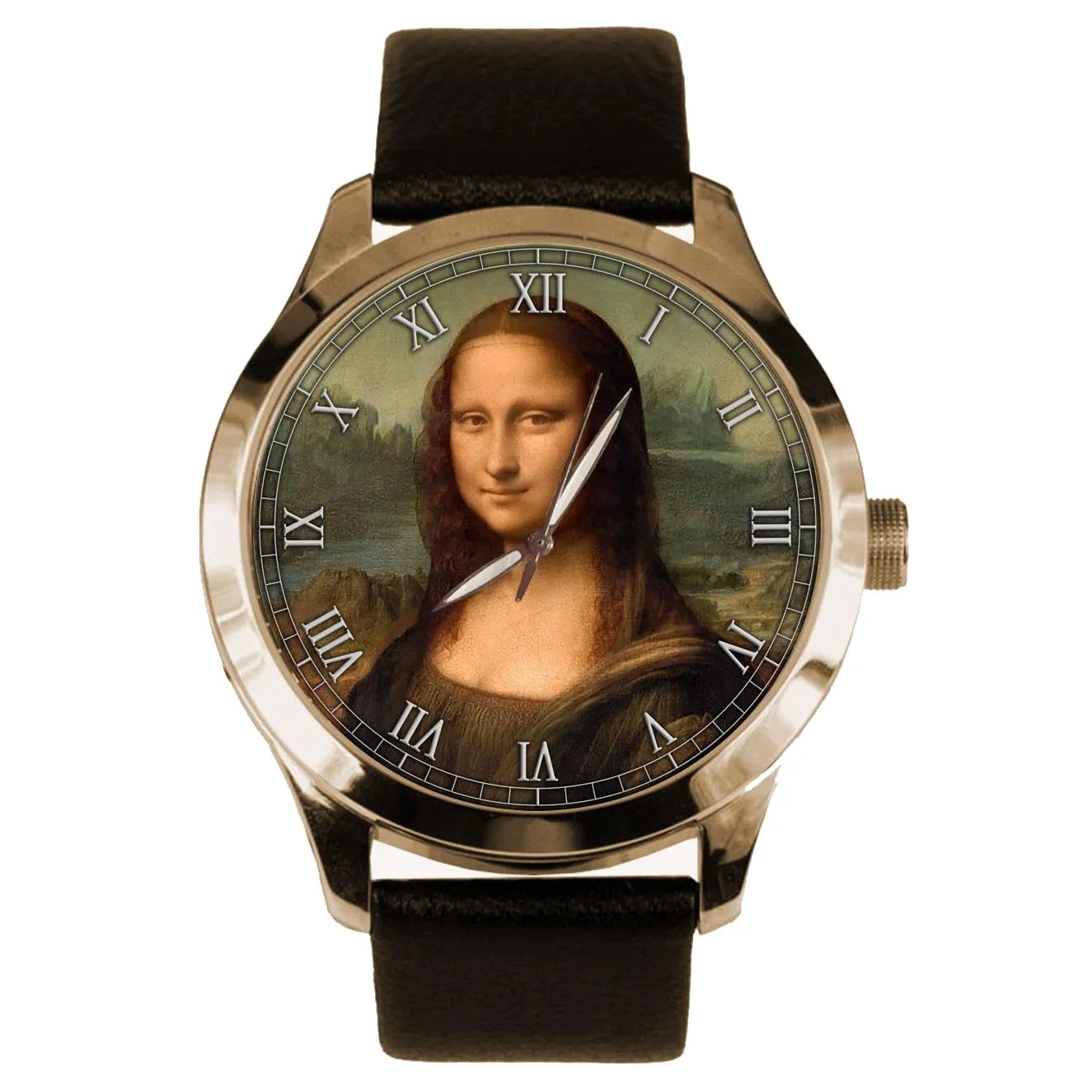 Leonardo DaVinci luminosity angle Collectible Solid Brass Watch Beautiful Mona Lisa Art Masterpiece 