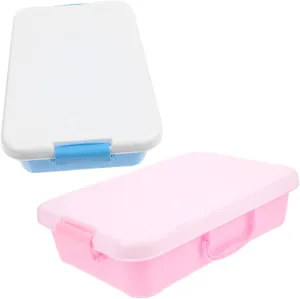 Lid for and Travel Versatile Sand Storage and Play length convex clue pedagogy for Classroom Activities 2Pcs Portable Sand Tray Storage Box for Lightweight Sandbox with 