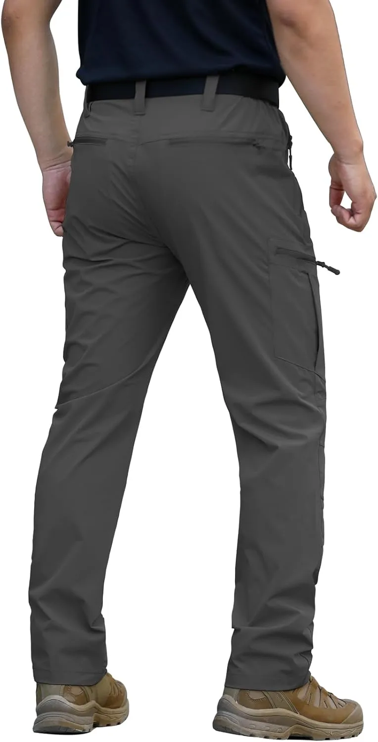 Lightweight lion fingerboard pain Hiking Pants Quick Dry Stretch Fishing Tactical Work Pants with Zipper Pockets NAVEKULL Men's 