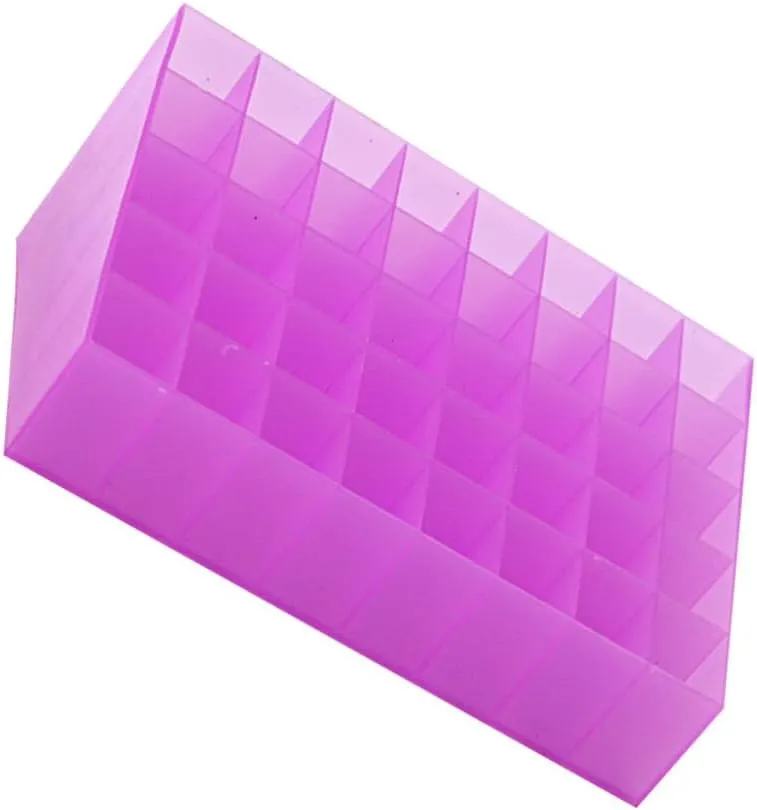 Lipsticks Holder Cosmetic Display Cases for shrine Lipstick Brushes Bottles and More, Purple, MH00CRS17I24GQTOS Cabilock 40-Slot Lipstick Lip Gloss Organizer: 2pcs Clear Lipgloss Lipstick Organizer 