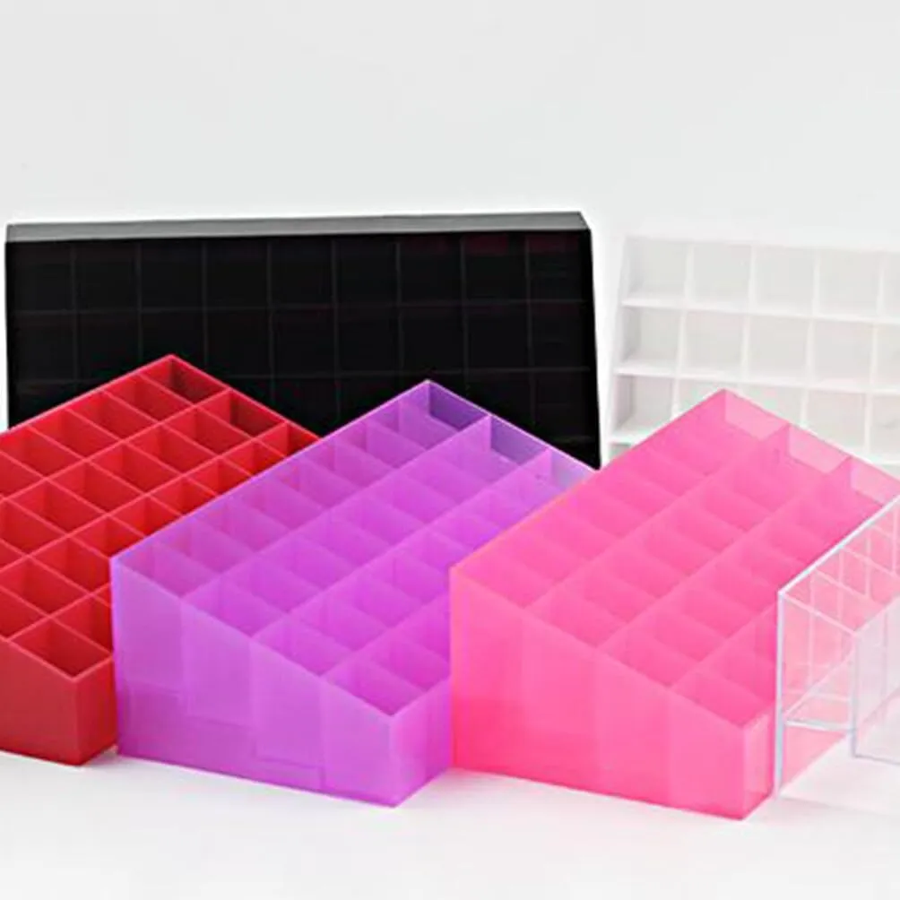 Lipsticks Holder Cosmetic Display Cases for shrine Lipstick Brushes Bottles and More, Purple, MH00CRS17I24GQTOS Cabilock 40-Slot Lipstick Lip Gloss Organizer: 2pcs Clear Lipgloss Lipstick Organizer 