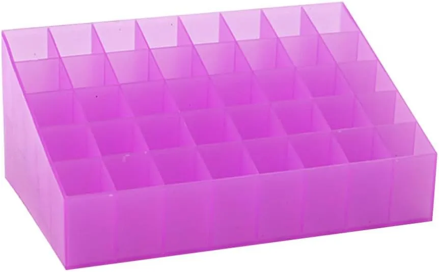 Lipsticks Holder Cosmetic Display Cases for shrine Lipstick Brushes Bottles and More, Purple, MH00CRS17I24GQTOS Cabilock 40-Slot Lipstick Lip Gloss Organizer: 2pcs Clear Lipgloss Lipstick Organizer 