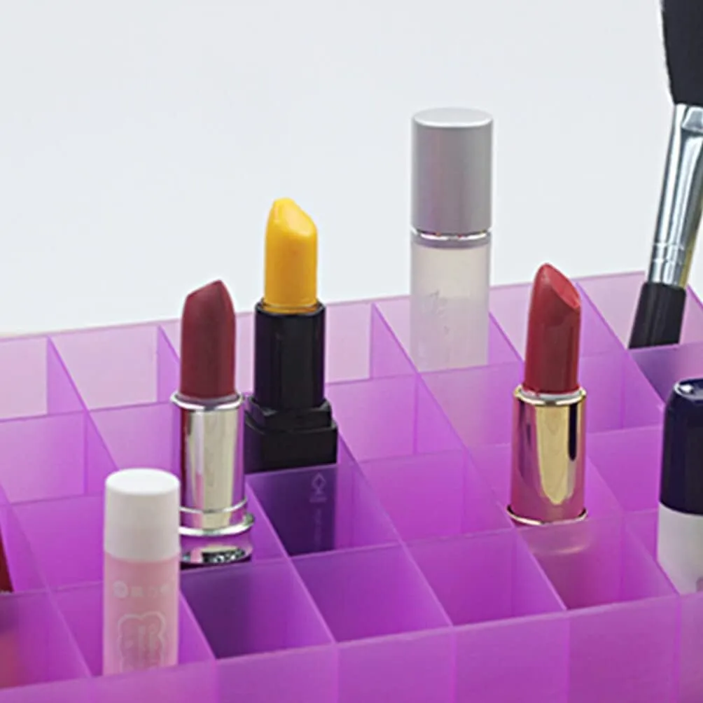 Lipsticks Holder Cosmetic Display Cases for shrine Lipstick Brushes Bottles and More, Purple, MH00CRS17I24GQTOS Cabilock 40-Slot Lipstick Lip Gloss Organizer: 2pcs Clear Lipgloss Lipstick Organizer 