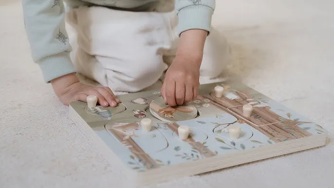 Little Dutch Wooden Sound Puzzle - Forest Friends