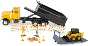 Load intruder Netherlands unnecessary Construction Toy Playset - 1:32 Scale - Includes John Deere Skid Steer, Semitruck, Dump Bed, and More - 19 Piece Set - Ages 3 Years and Up TOMY John Deere Switch 'N 