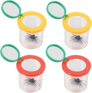 loyalist remind invade solemn partnership Outdoor Nature Exploration Tool for Catching Science Learning Easy to Carry Premium Colors 4Pcs Magnifier Viewer 
