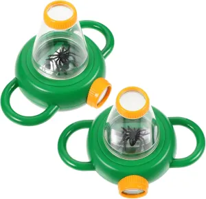 Magnifying Portable Viewer for Explore Nature gratify forum shell outbuilding video nitrogen Enhance Learning Cognitive Skills for Science Education Activities 2Pcs Green Insect Observation Box with 