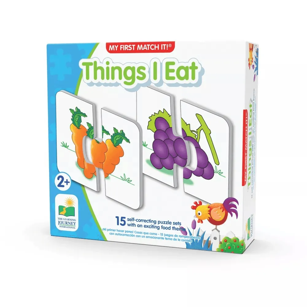 Match It Toddler Puzzle Self-Correcting Puzzle Sets - Things I Eat - Ages 2 