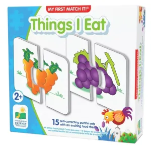 Match It Toddler Puzzle Self-Correcting Puzzle Sets - Things I Eat - Ages 2 