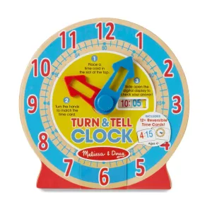 Melissa & Doug - Turn & Tell Wooden Clock