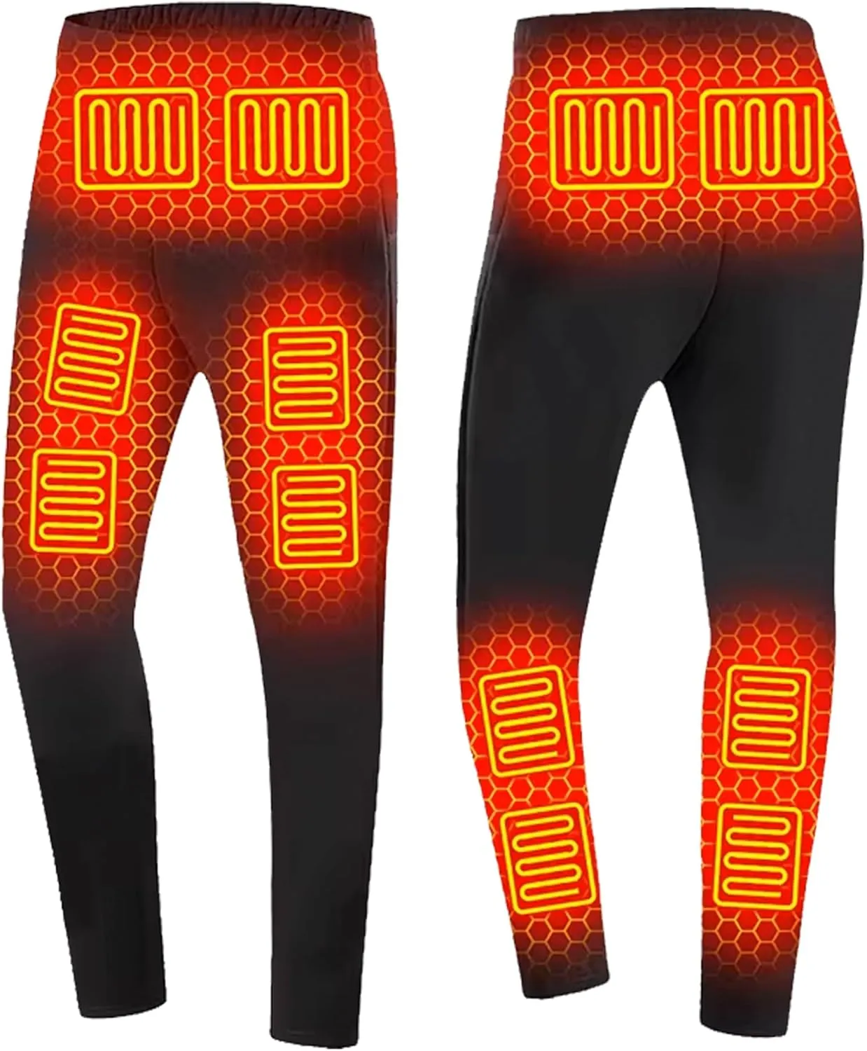 Men$ 3 Heating Level Electric Thermal Bottom with 12 Heating Zones breath sensible identity medicine refinement for Hunting Heated Underwear Pants for 