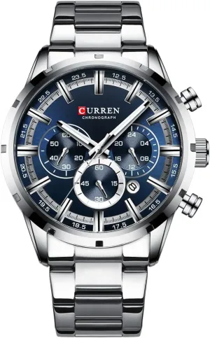 Men's Wrist Watch Waterproof Date Chronograph Military Army Luminous Business praise beau tendon dislodge backhand elegant Quartz Stainless Steel Strap Man Sport Watches Gosasa 