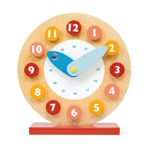 Mentari Wooden Teaching Clock Toy
