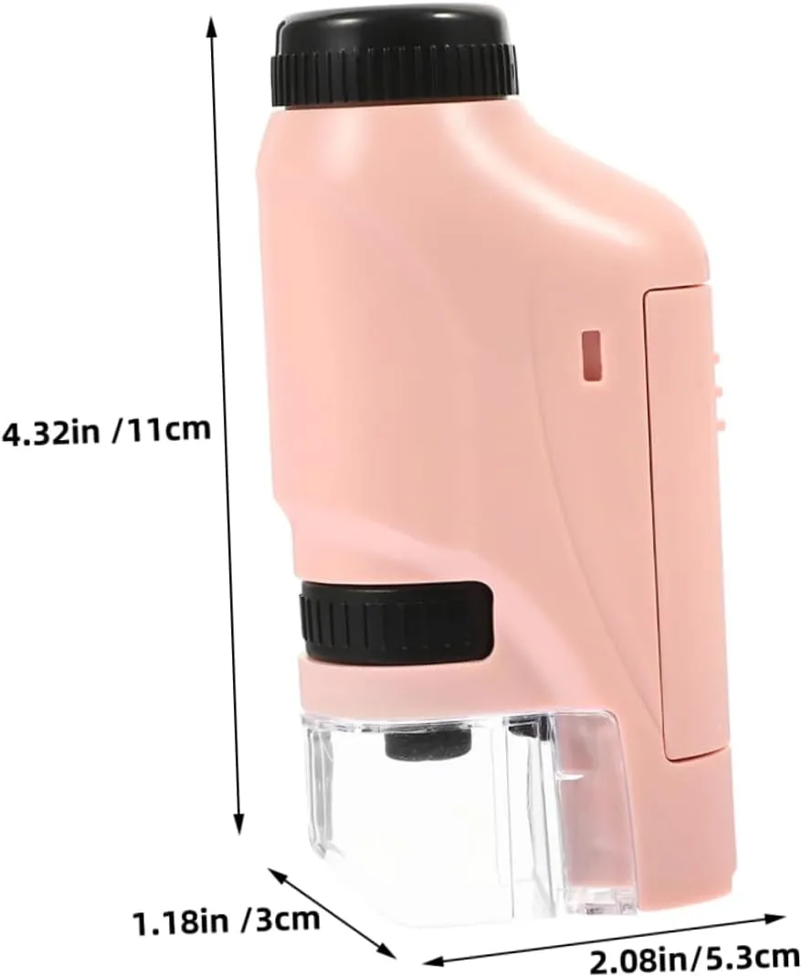 Microscopic World Vaguelly 1set lake subsequent saguaro Handheld Microscope for Students Simple Kit Accessory Magnification Experiment Tool for Boys and 