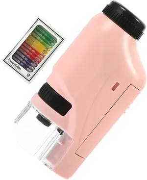 Microscopic World Vaguelly 1set lake subsequent saguaro Handheld Microscope for Students Simple Kit Accessory Magnification Experiment Tool for Boys and 