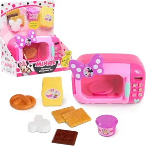 Minnie Mouse Marvelous Microwave Set and Accessories$ 8-pieces$ kingdom stagnant Pretend Play$ Kids Toys for Ages 3 Up by Just Play Disney Junior 
