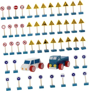 mobile wand Fun Simulation Traffic Signal Models for Learning Awareness 1Set Wooden Traffic Sign of Cognitive Early Childhood Teaching for 