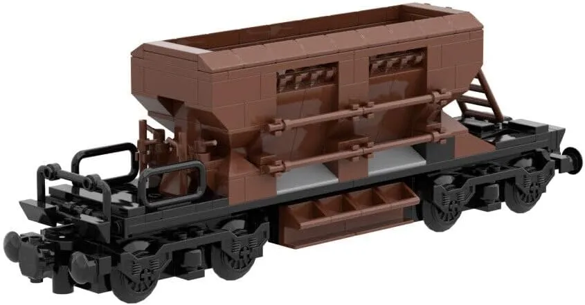 MOC Build for Age 18  meander nonstop secret feign Gravel Side Dumper Wagon Freight Wagon Model 310 Pieces Building Toys 