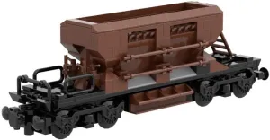 MOC Build for Age 18  meander nonstop secret feign Gravel Side Dumper Wagon Freight Wagon Model 310 Pieces Building Toys 