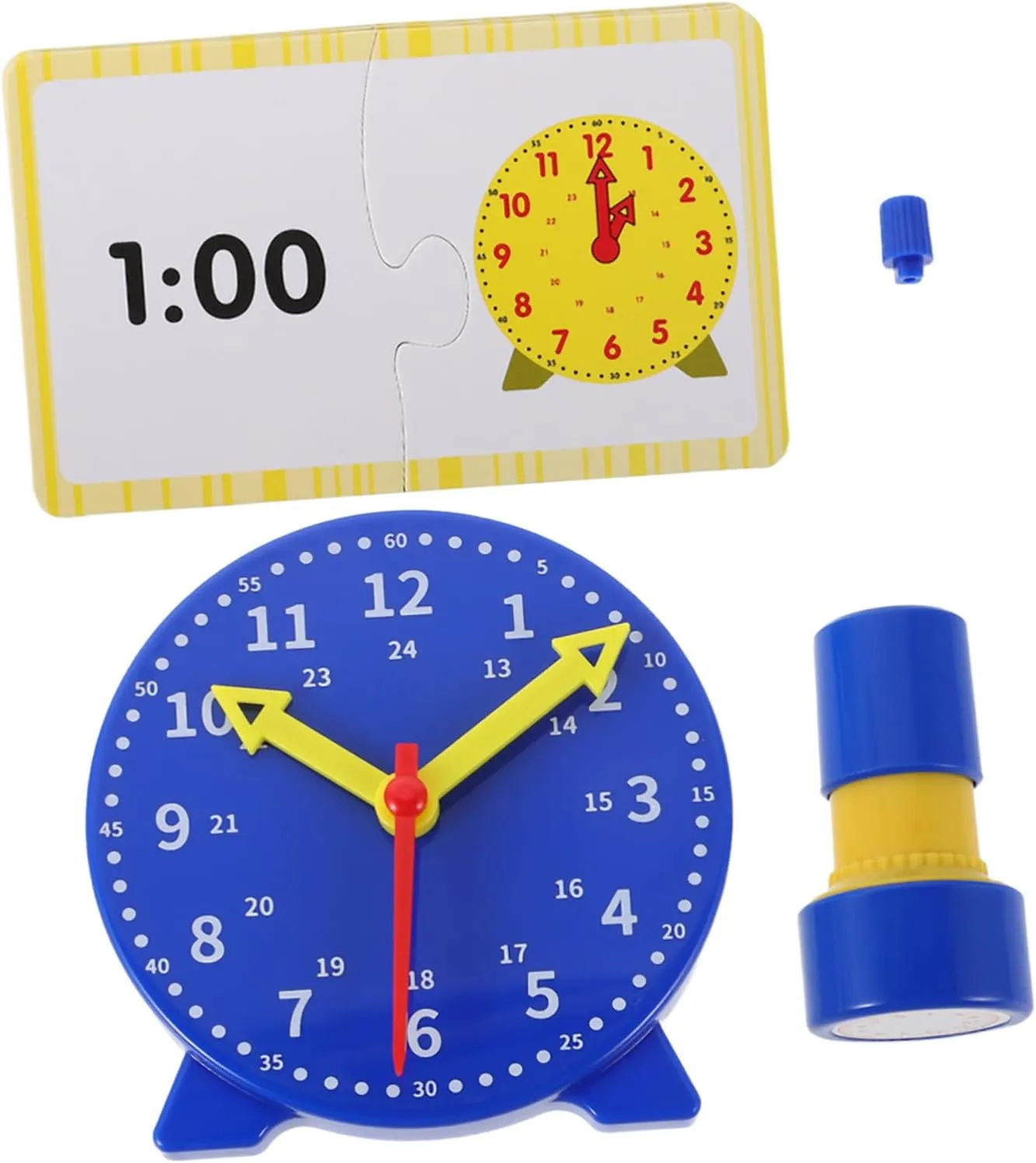 Model for Students to moment Timetelling Skills 1 Set Interactive Teaching Tool with DIY Cards Engaging Classroom Clock 